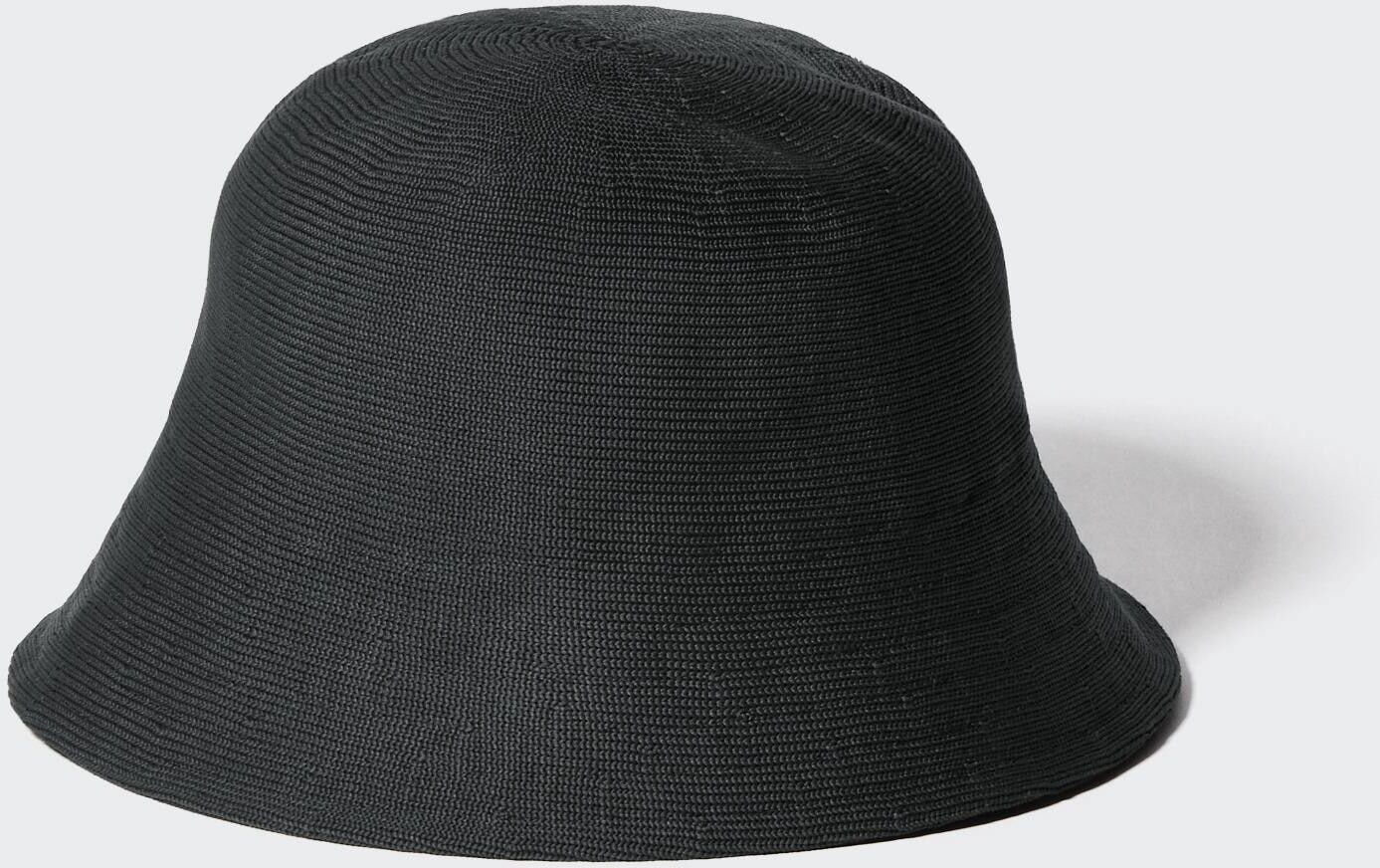 Uv Protection Knitted Bucket Hat Black One UNIQLO US  One   unisex