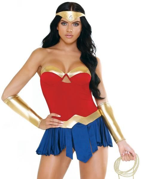 Fantasy Lingerie Play Warrior Goddess Superhero Costume