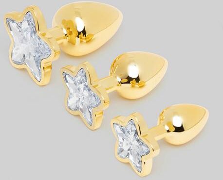 Lovehoney Star Power Jeweled Metal Butt Plug Set (3 Piece)