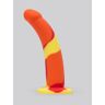 Lovehoney Earth and Fire Curved Silicone Suction Cup Dildo 7 Inch