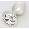 Lovehoney Luxury Crystal Stainless Steel Silver Butt Plug 2.5 Inch