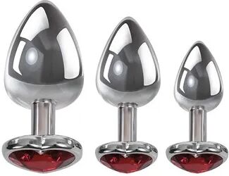 Adam and Eve Adam & Eve Three Hearts Gem Anal Plug Set