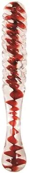 Adam and Eve Eve's Sweetheart Swirl Glass Dildo - by Adam & Eve