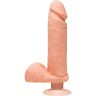 Doc Johnson,The D The D-Perfect D Ultraskyn Vibrating 8 Inch Dildo w/ Balls