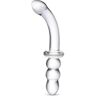 Glas,Electric Distro Glas 8 Inch Ribbed G-Spot Glass Dildo