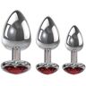 Adam and Eve Adam & Eve Three Hearts Gem Anal Plug Set