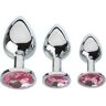 Adam and Eve Adam & Eve Pink Gem Anal Plug Set