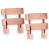 NS Novelties Bound Rose Gold Square Nipple Clamps With Screws