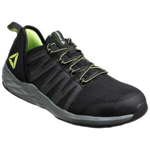 Reebok Men's Astroride Work SD-10 Dual Resistor Steel Toe Athletic Oxford Work Shoes - Black/Green - 9W