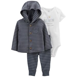 Carters Baby Boys 3-pc. The New Family Favorite Jogger Set -BLUE/WHITE