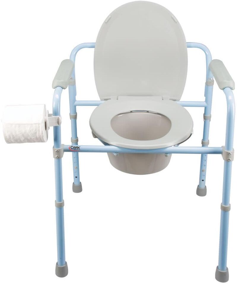 Carex Health Brands Deluxe Folding Commode