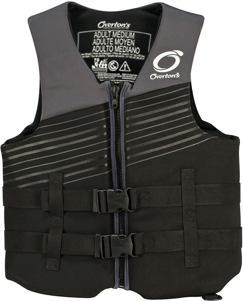 Overton's Men's BioLite Life Jacket With Flex-Fit V-Back - Grey - L