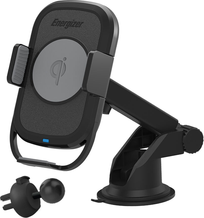 Premier Accessory Group Energizer Qi Wireless Charging Grip Mount for Dashboard and Vent