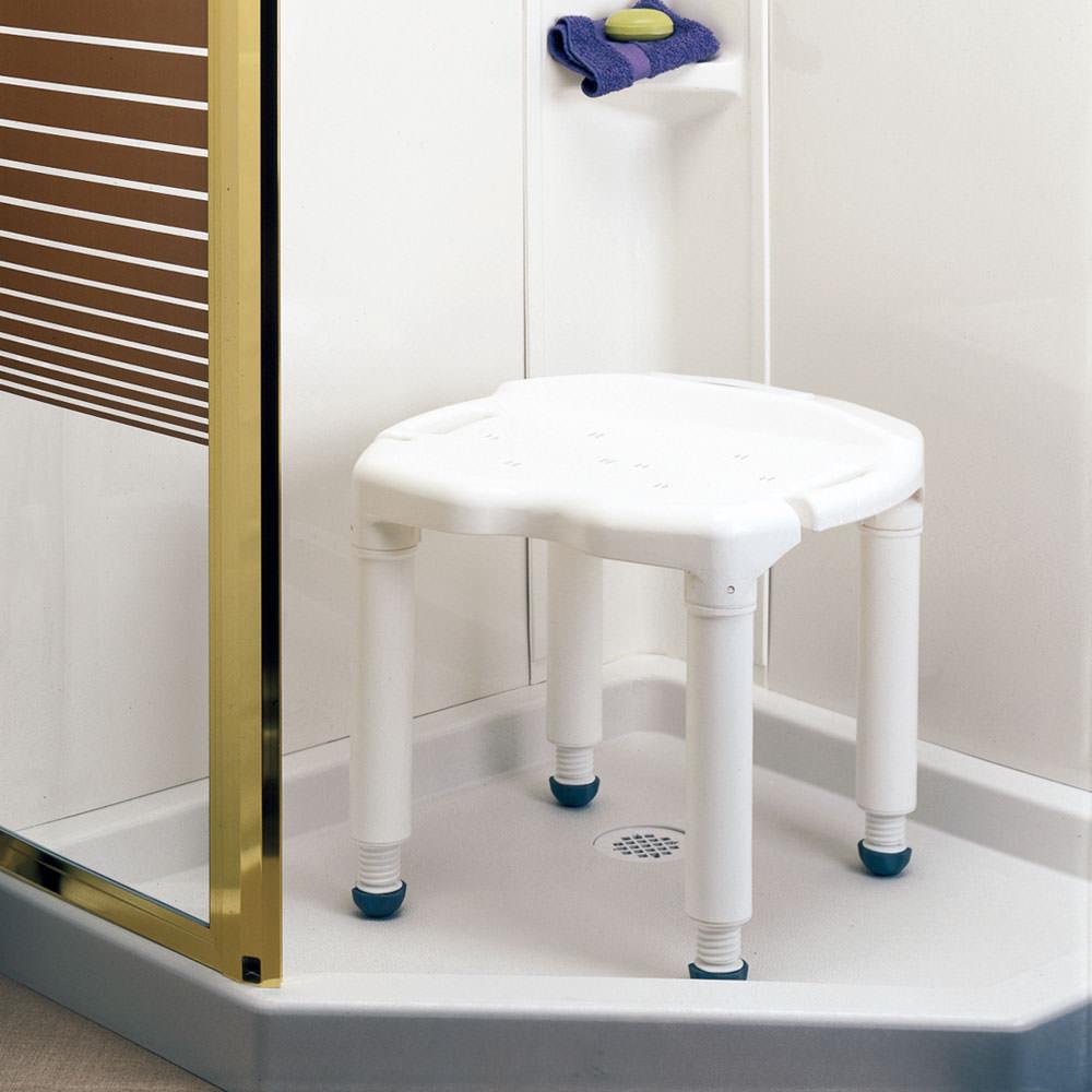 Carex Health Brands Universal Bath Bench without Back in White