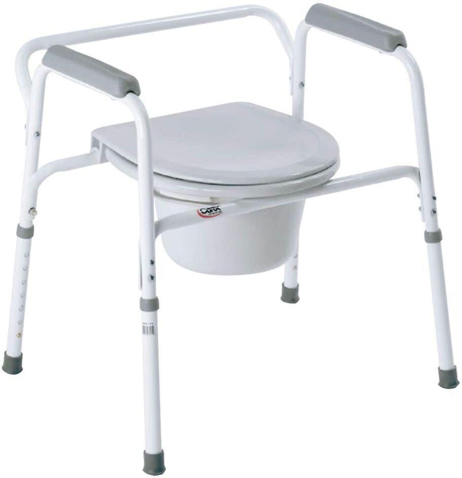 Carex Health Brands Bedside Steel Commode