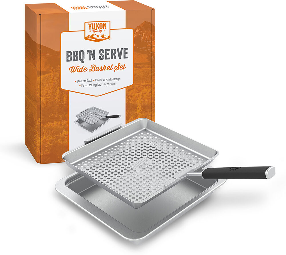 Yukon Glory BBQ 'N Serve Wide Basket Set