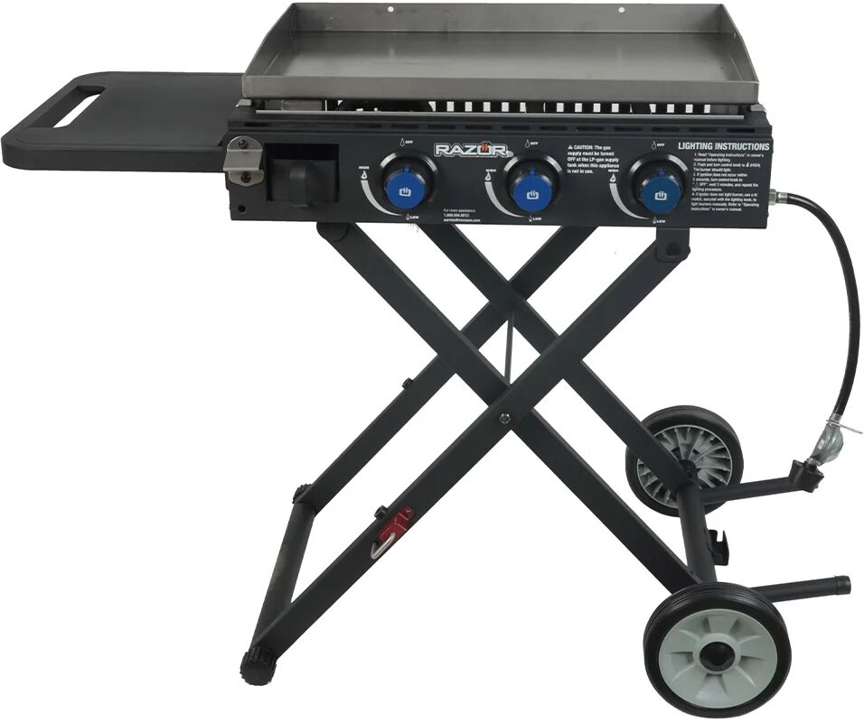 Razor 3-Burner Collapsible Griddle with Cart