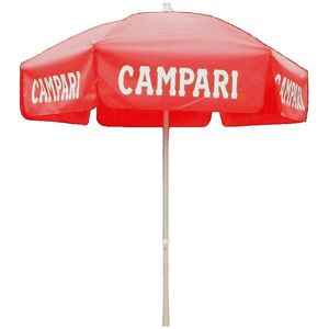 Heininger 6 ft Campari Vinyl Umbrella Patio Pole in Red