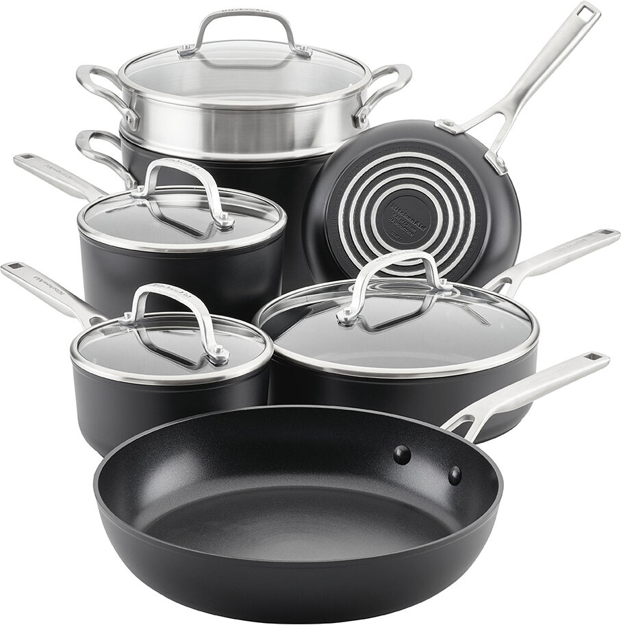 KitchenAid 11-Piece Hard-Anodized Induction Cookware Set