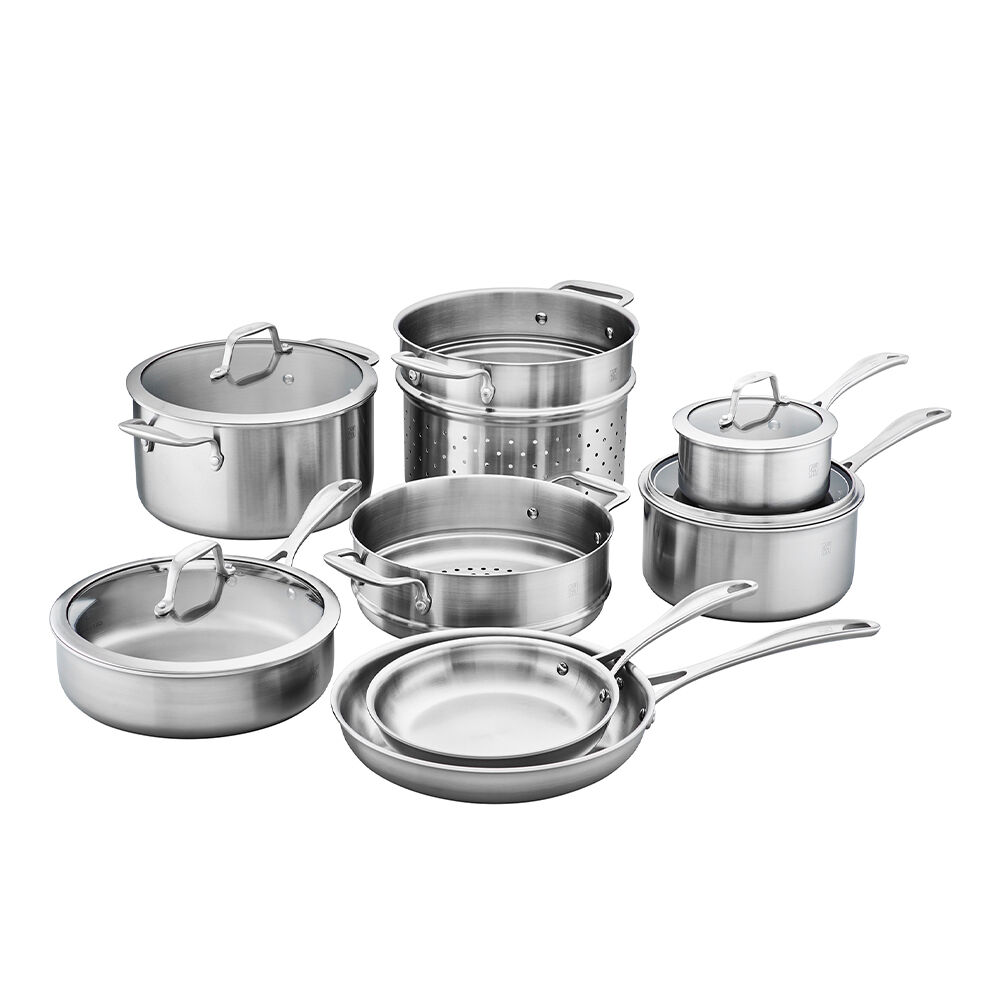 Zwilling J.A. Henckels Spirit 3-Ply 12pc Stainless Steel Cookware Set by