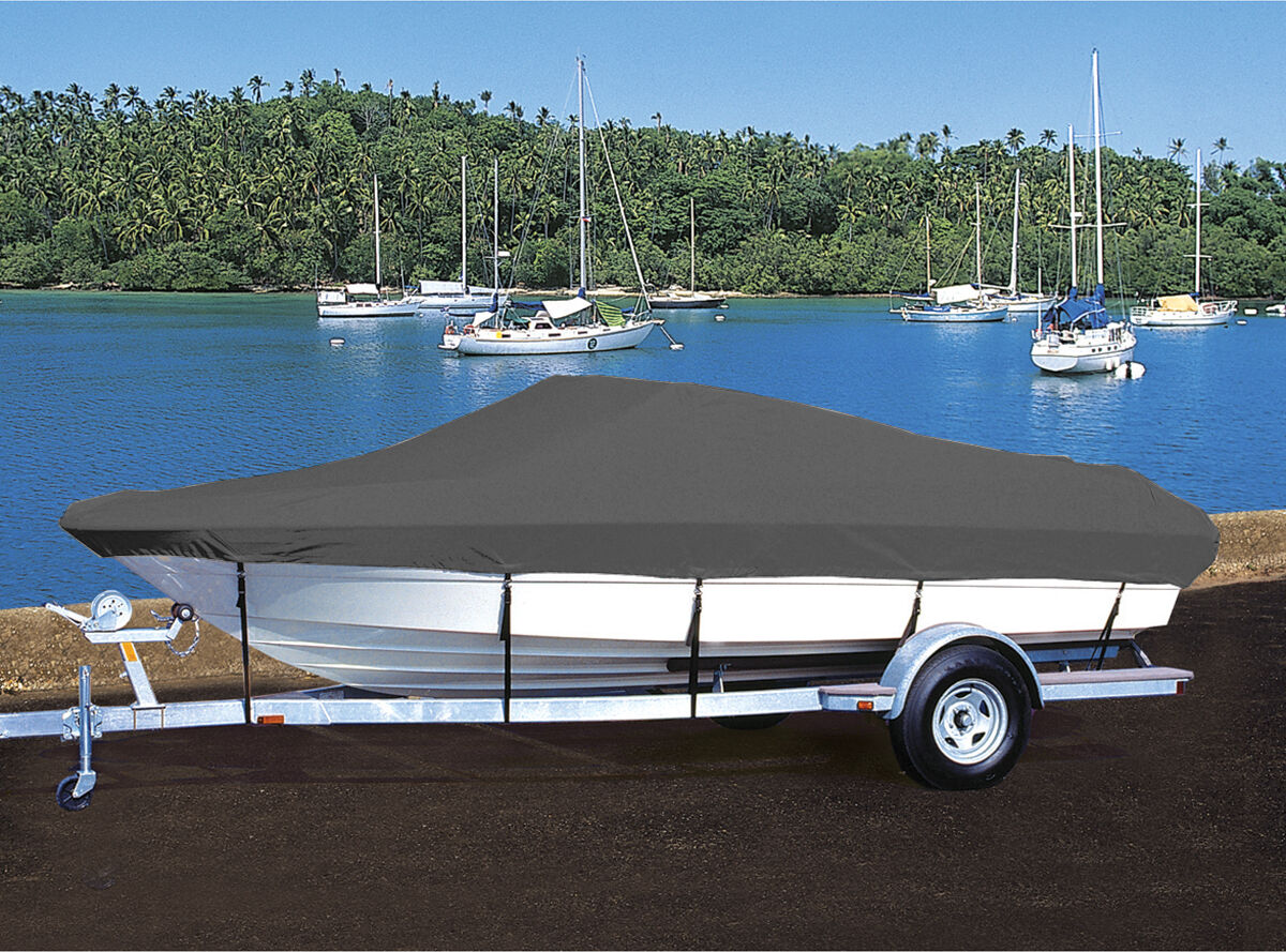 Taylor Made Trailerite Hot Shot Cover for 04-06 Crctcft 210 Airnaut IO Swm Twr Boat Cover in Grey Polyester