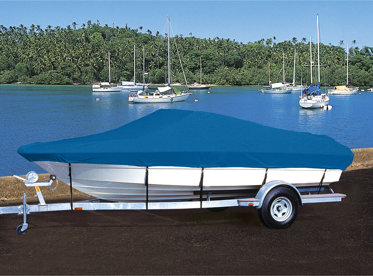 Taylor Made Trailerite Hot Shot Cover for 92-96 Sea Swirl 180 SE Bow Rider I/O Boat Cover in Blue Polyester