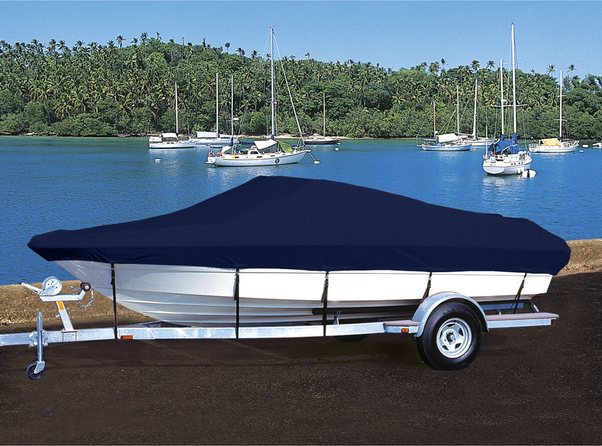 Taylor Made Trailerite Hot Shot Cover for 92-96 Sea Swirl 180 SE Bow Rider I/O Boat Cover in Navy Blue Polyester