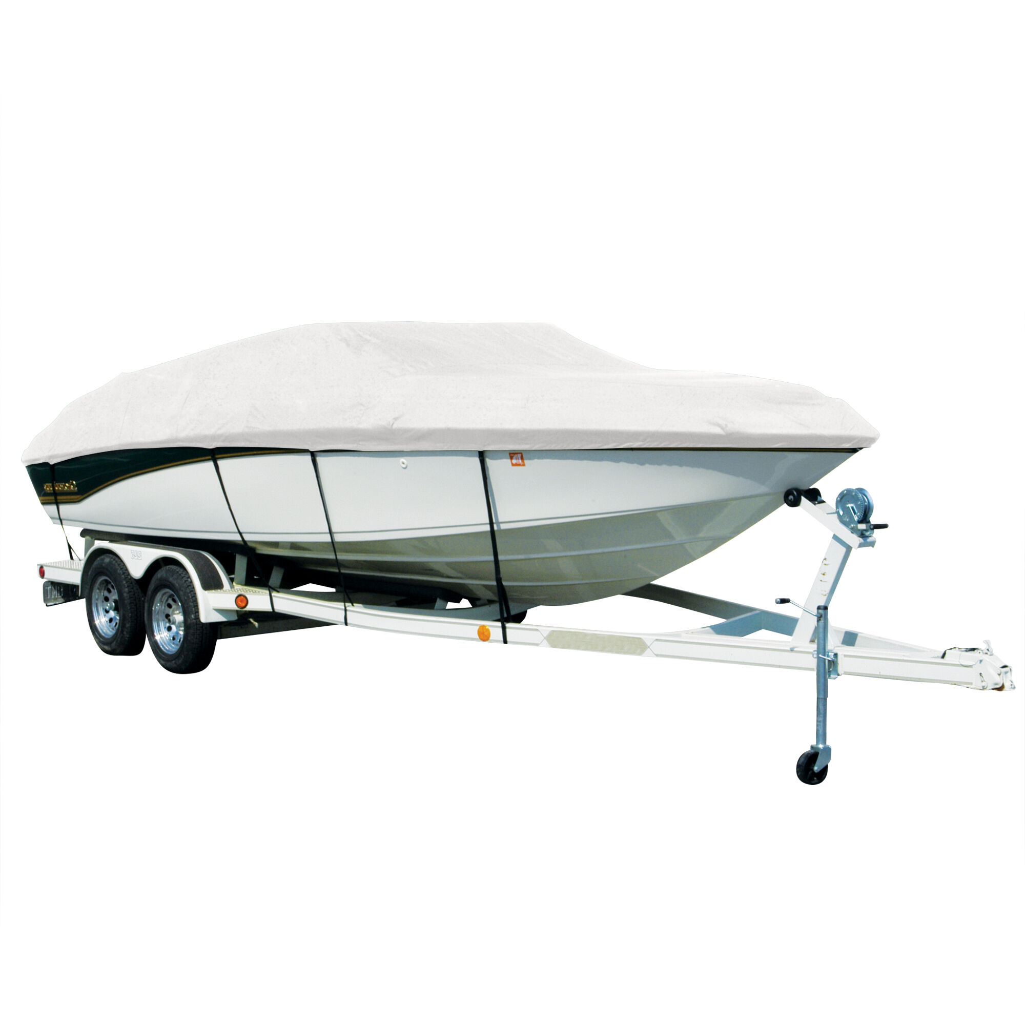 Covermate Hurricane Sharkskin Plus Exact-Fit Boat Cover for Baja H2X I/O in White Polyester