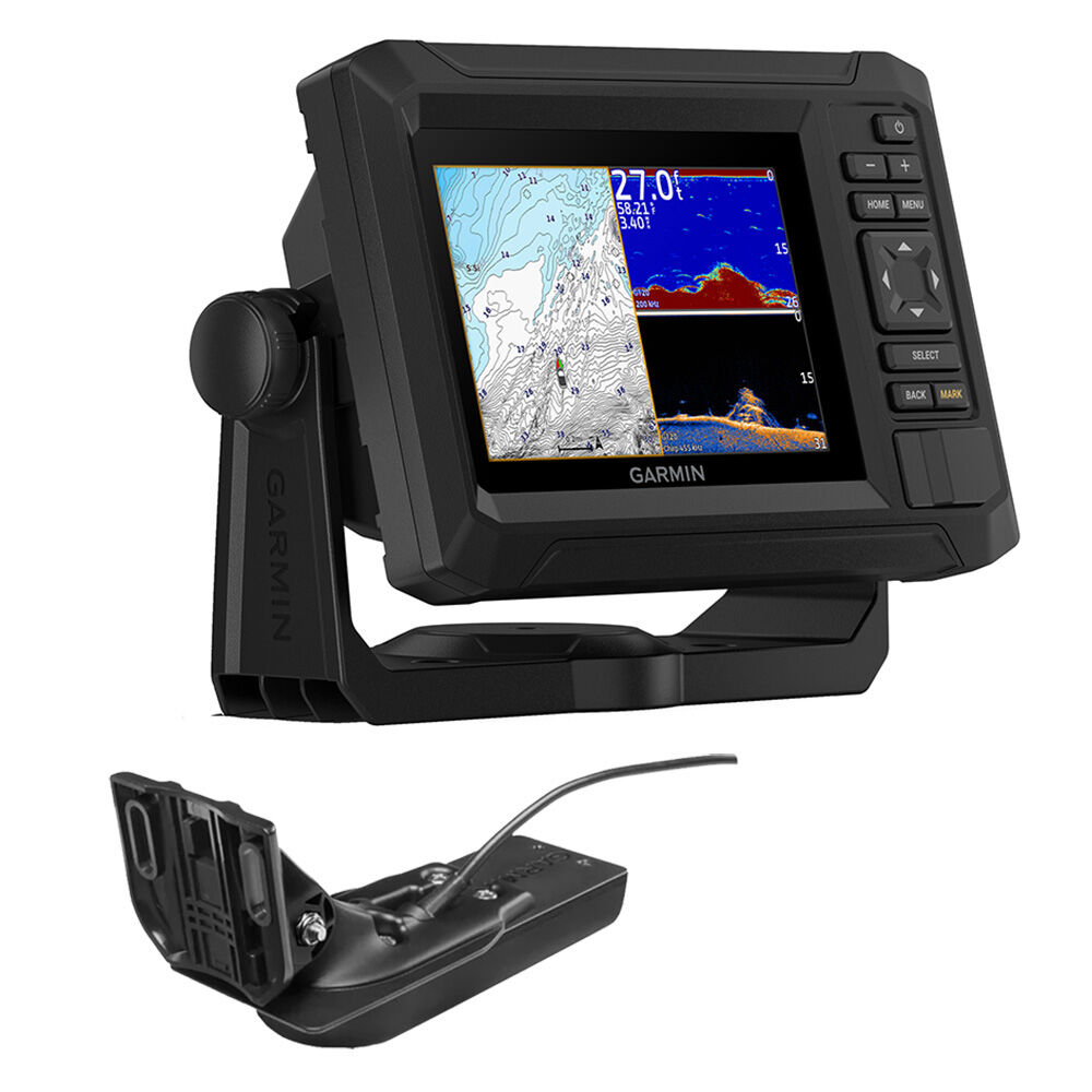 Garmin ECHOMAP UHD2 53CV Chartplotter/Fishfinder Combo w/ US Inland Maps & GT20-TM