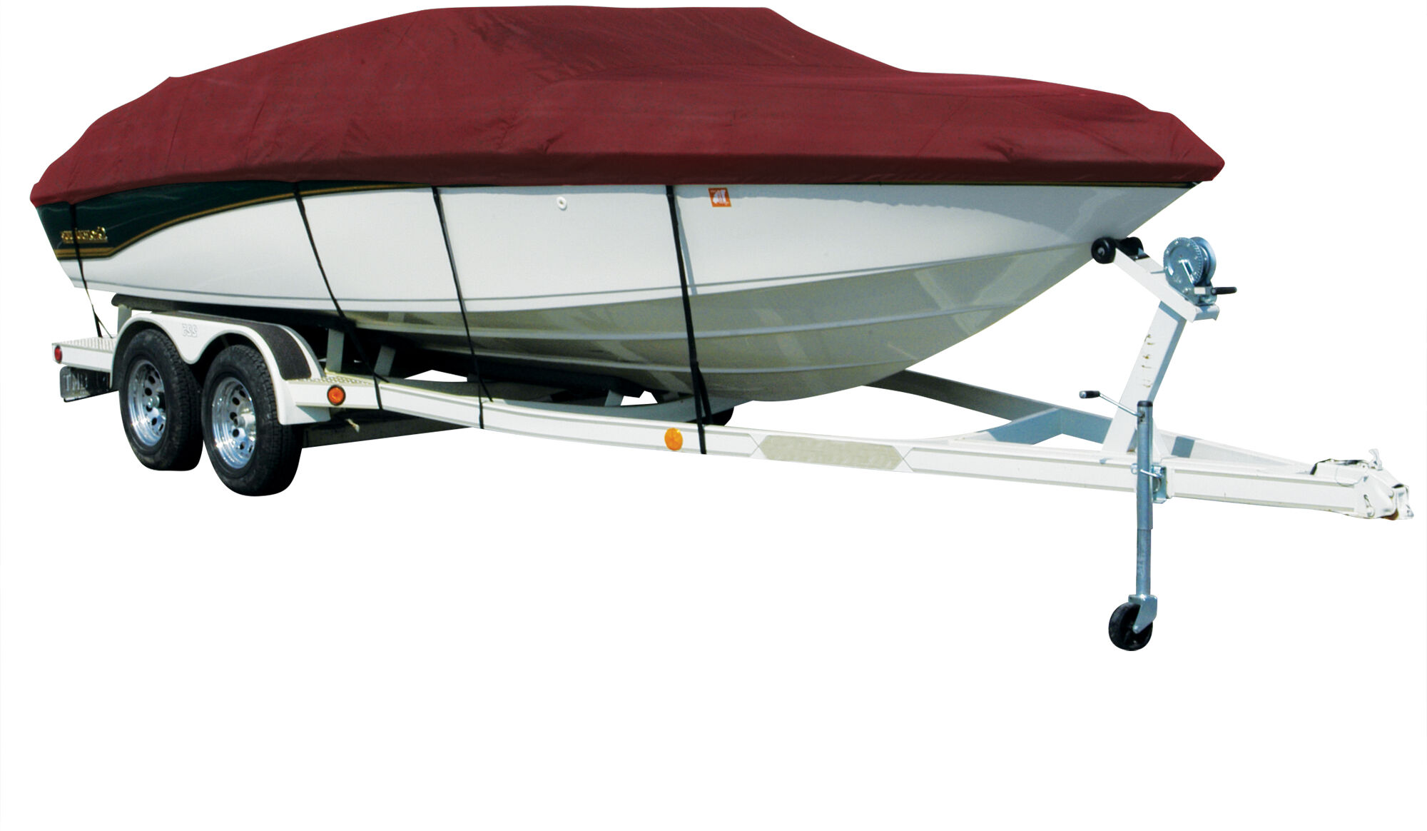 Covermate Hurricane Sharkskin Plus Exact-Fit Boat Cover for Baja H2X I/O in Burgundy Polyester