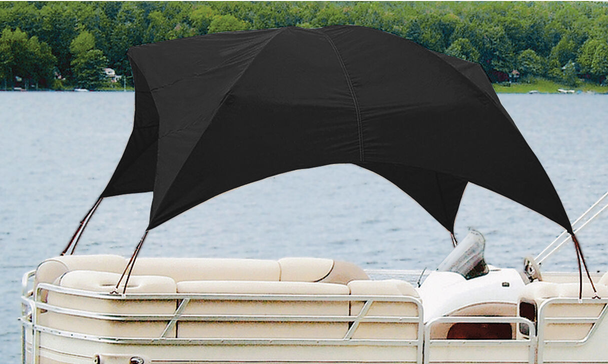 Taylor Made Pontoon Easy-Up Shade 8'L x 102"W x 50"H, Black