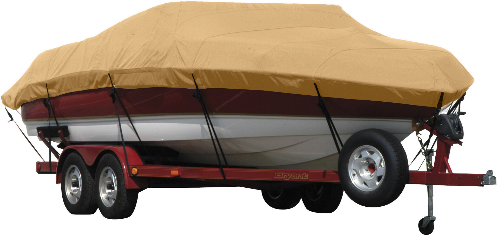 Covermate Exact Fit Sunbrella Boat Cover for Hydra Sport 175/5P Fish/Ski 175/5P Fish/Ski O/B. Toast Acrylic