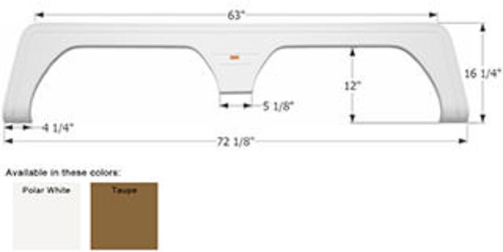 Camping World Keystone Tandem Fender Skirt FS1766 - Taupe