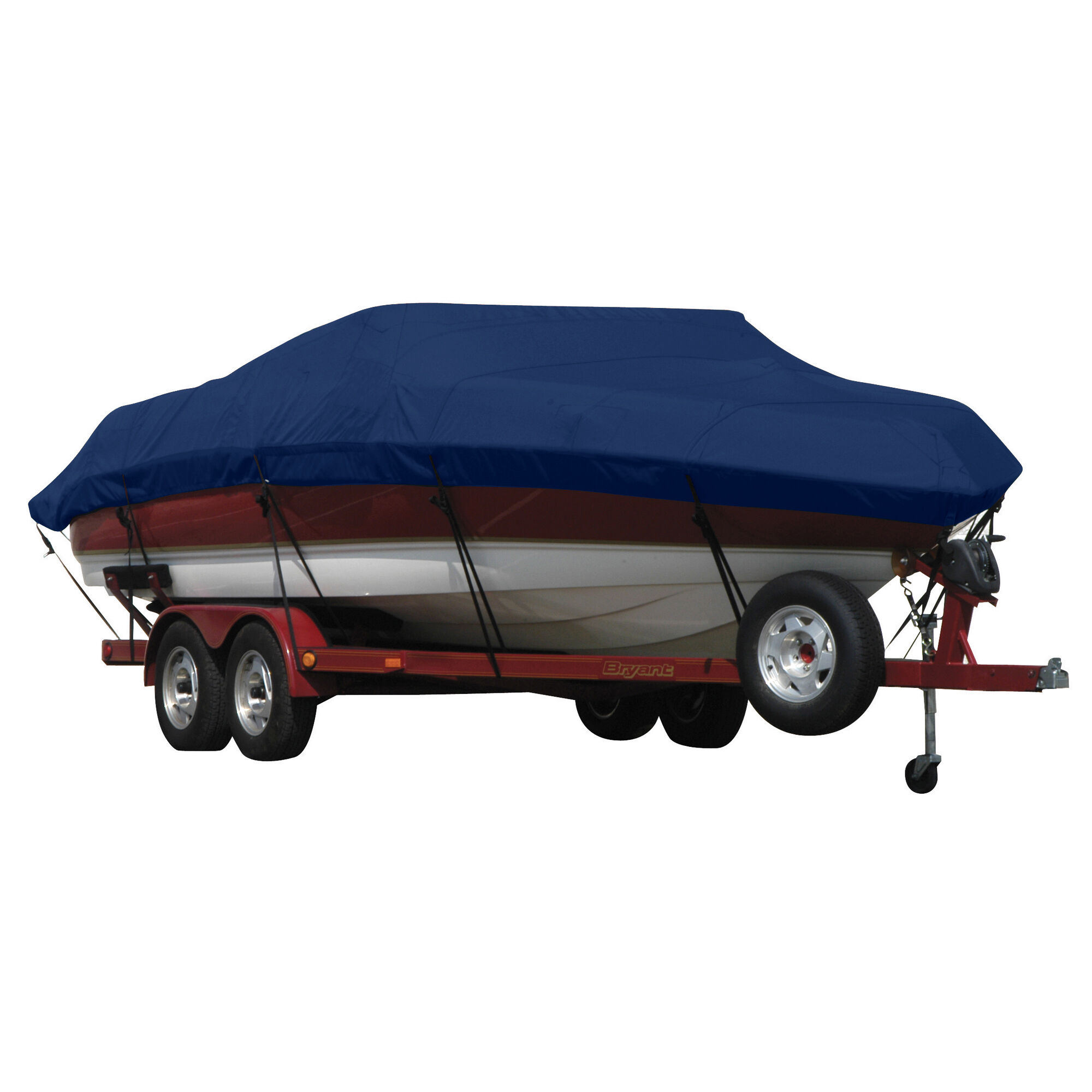 Covermate Exact Fit Sunbrella Boat Cover for Hydra Sport 175/5P Fish/Ski 175/5P Fish/Ski O/B. Marine Blue Acrylic