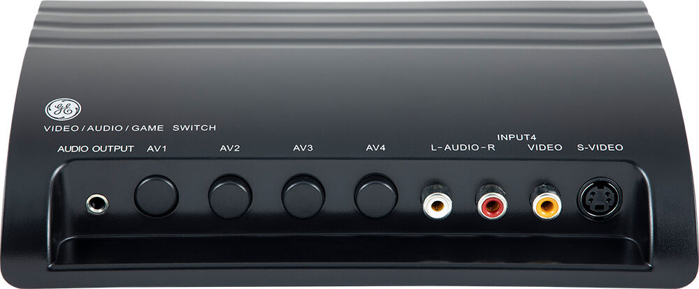 GE Appliances GE Pro 4-Device Audio/Video Switch with S-Video in Red