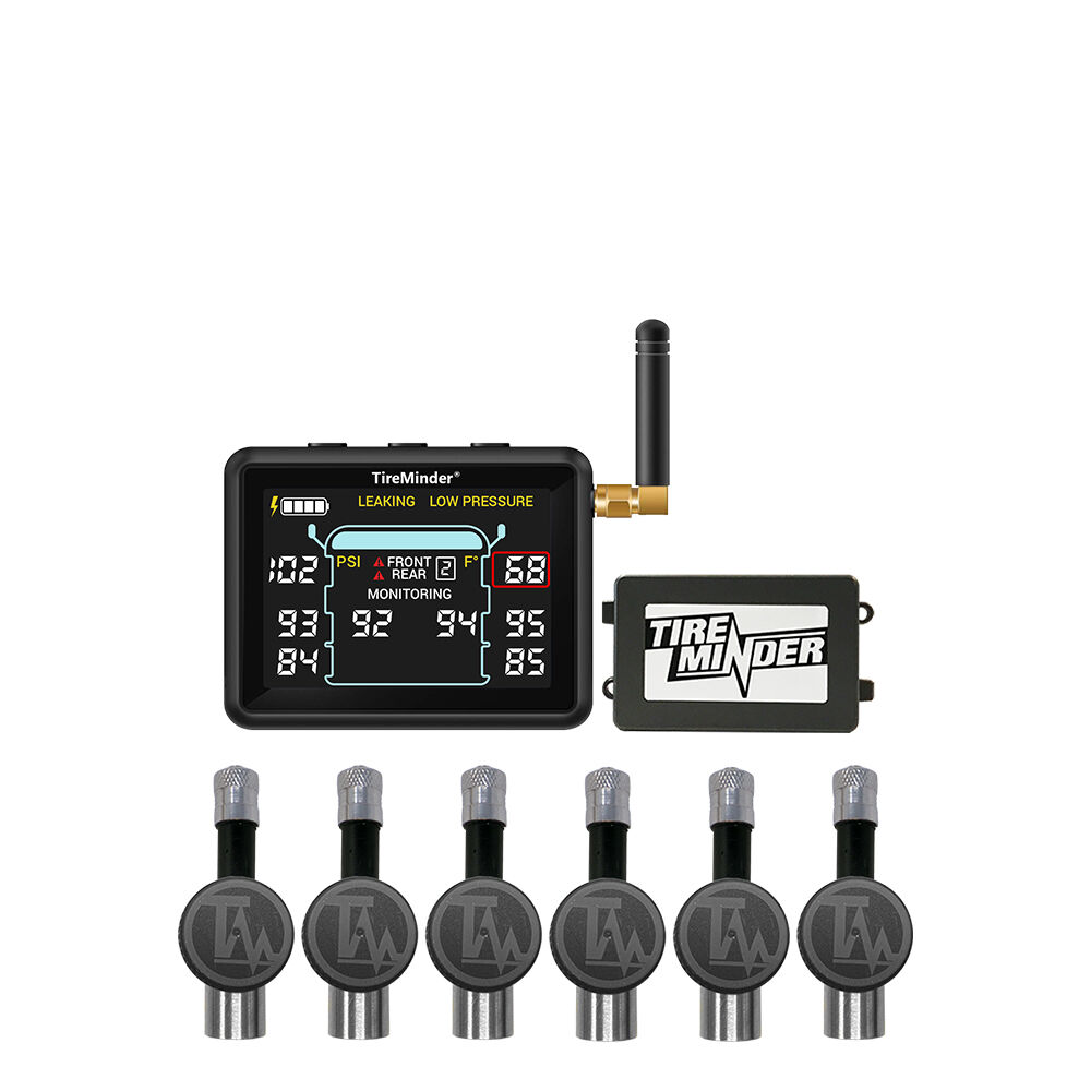 TireMinder i10 TPMS with 6 Flow-Through Transmitters for RVs, Motorhomes, 5th Wheels, Coaches, and Trailers