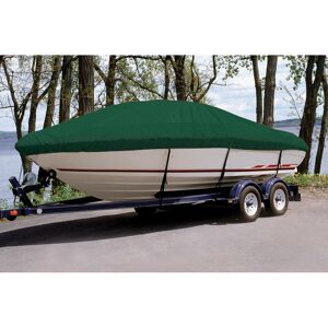 Taylor Made KLAMATH 12 DLX RAILS SC COVERS MTR O/B Boat Cover in Green Polyester
