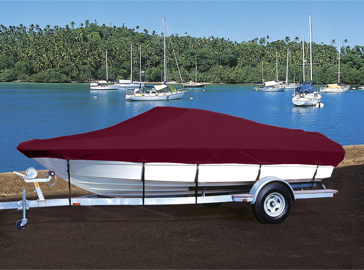 Taylor Made Trailerite Hot Shot Cover for 96-04 Ski Centurion Elite Bow Rider/V-Dr Boat Cover in Cranberry Polyester