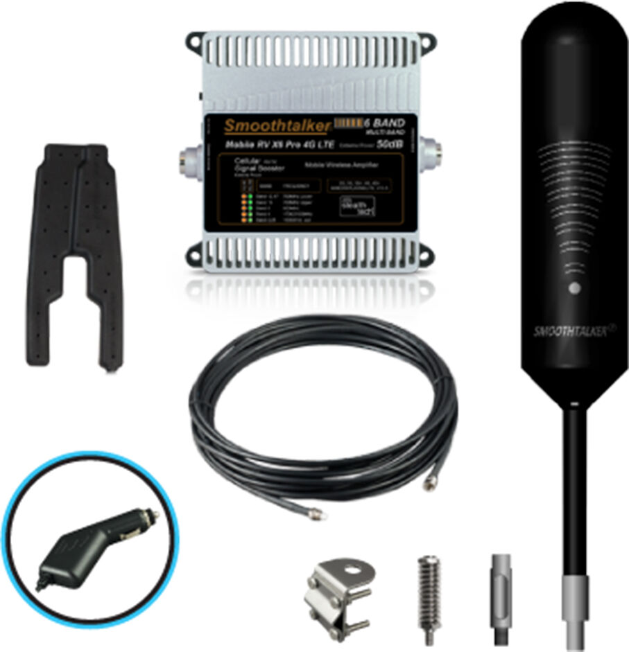 Smoothtalker Stealth X-Tube RV X6 Pro Extreme Power Cellular Signal Booster with CLA Power