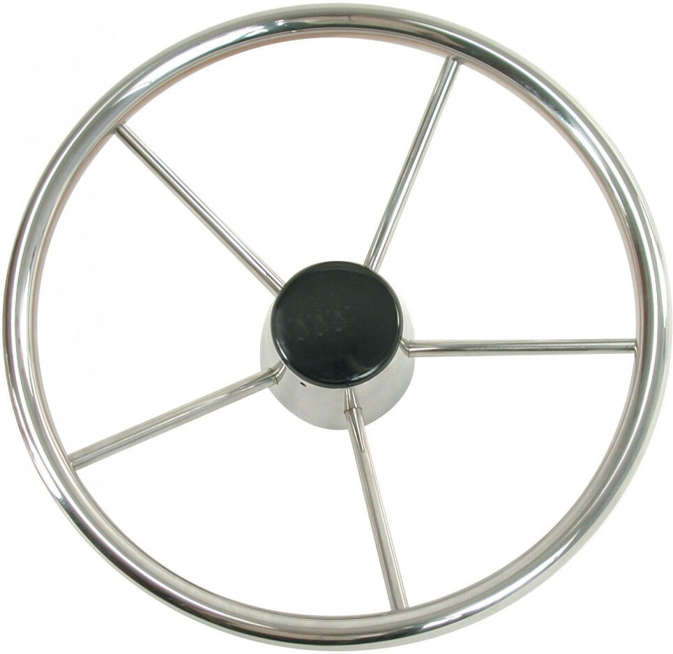 Whitecap Destroyer 15" Steering Wheel with Black Cap