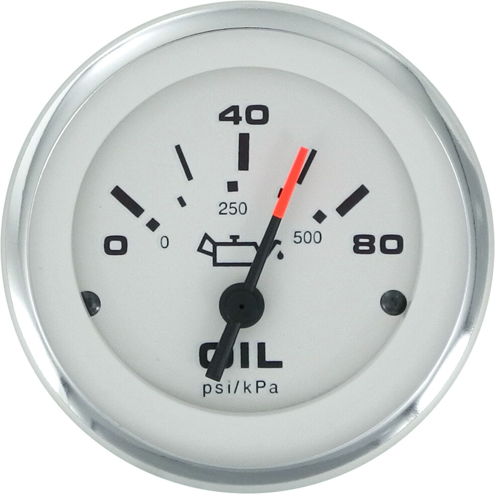 Sierra Lido Pro 2" Oil Pressure Gauge in Red