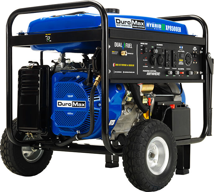 DuroMax Dual Fuel 8,500-Watt Electric Start Generator