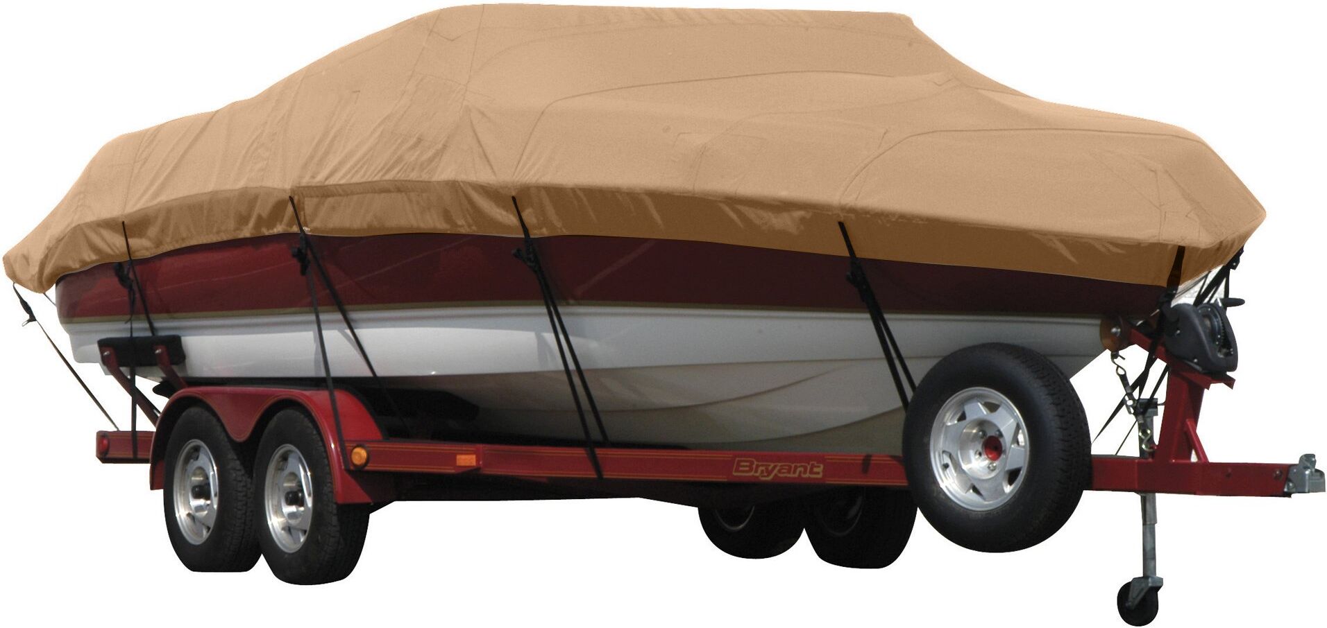 Covermate Exact Fit Sunbrella Boat Cover for Campion Chase 580 Zri/Zricd Chase 580 Zri/Zricd I/O. Beige Acrylic