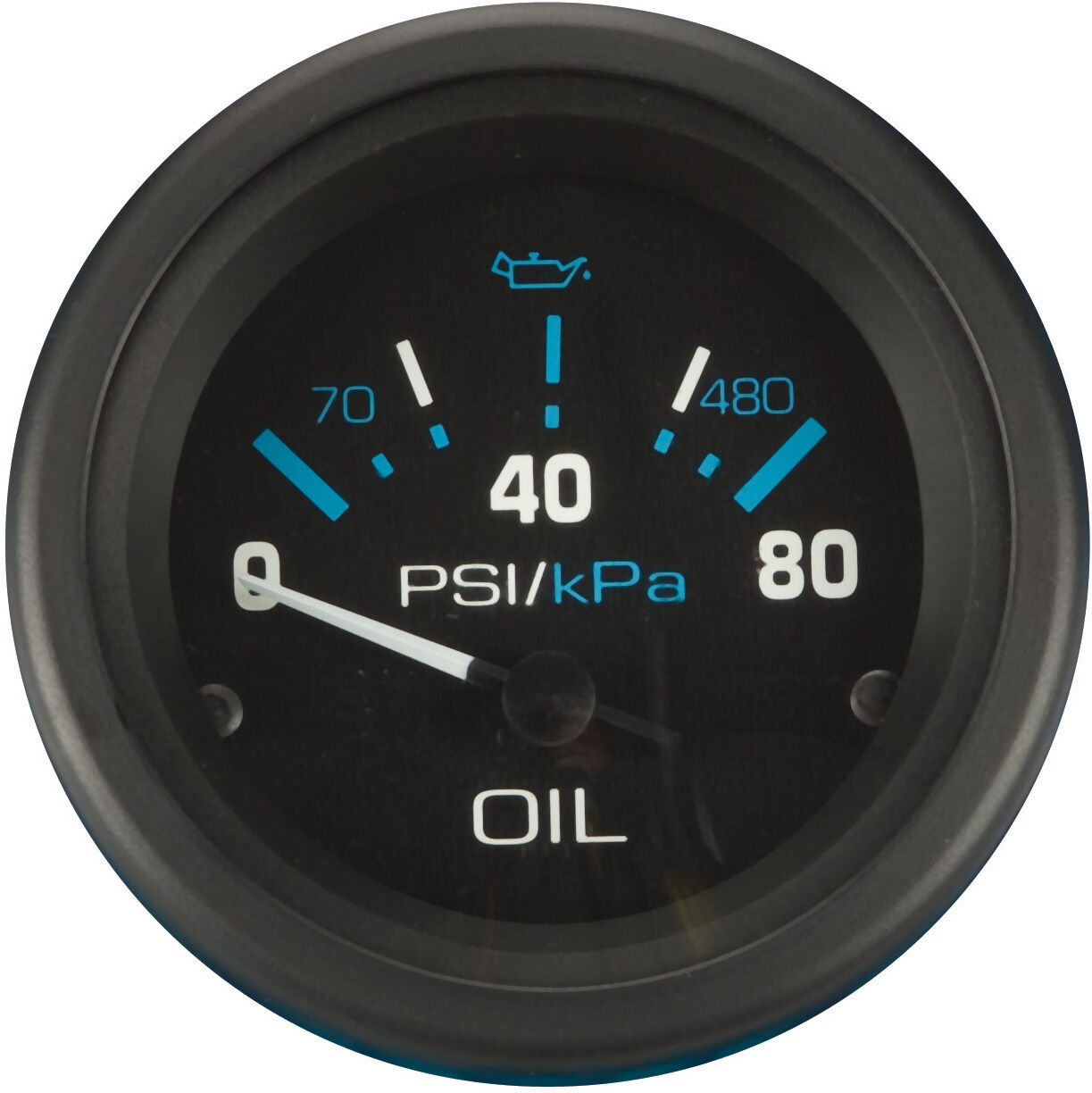 Sierra Eclipse 2" Oil Pressure Gauge in Blue