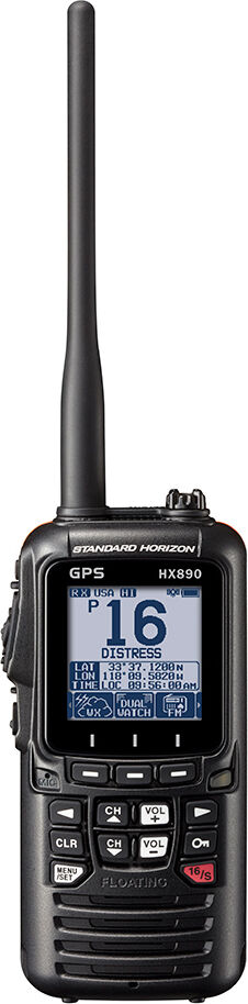 Standard Horizon HX890 Floating 6 Watt Class H DSC Handheld VHF/GPS - Black