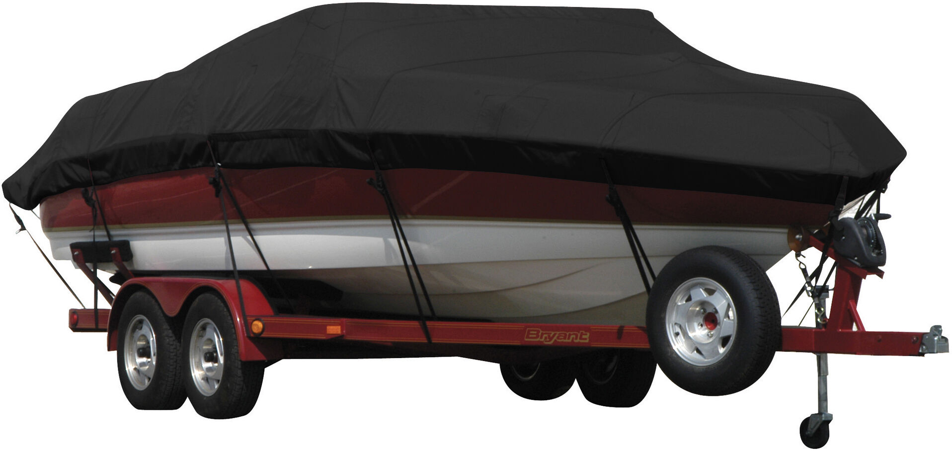 Covermate Exact Fit Sunbrella Boat Cover for Campion Chase 580 Zri/Zricd Chase 580 Zri/Zricd I/O. Black Acrylic