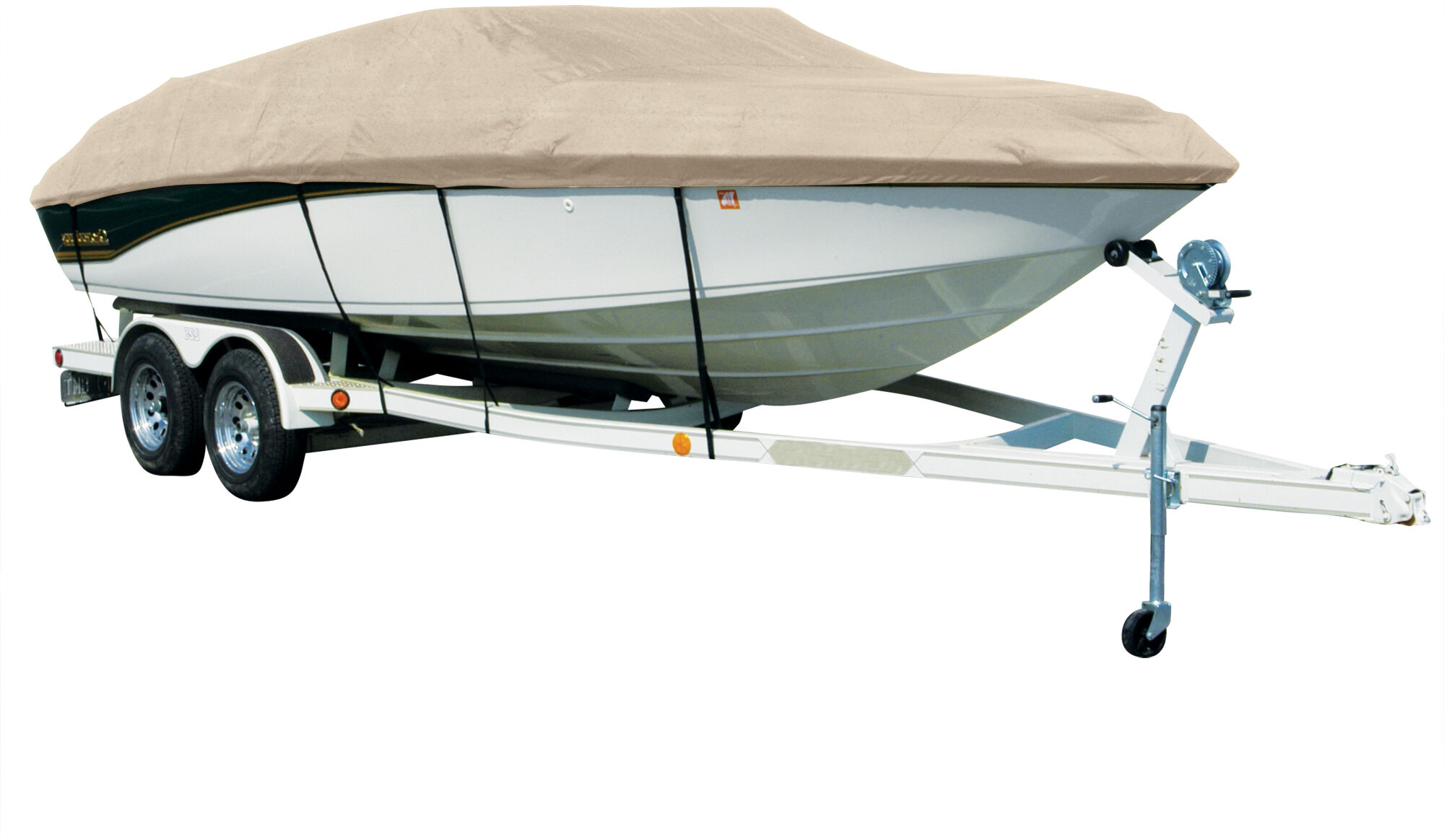 Covermate Sharkskin Plus Exact-Fit Cover for Campion Chase 580 Zri/Zricd Chase 580 Zri/Zricd I/O. Linnen Boat Cover in Linen Polyester