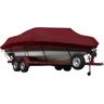 Covermate Exact Fit Sunbrella Boat Cover for Stratos 385 Xf 385 Xf w/ Port Minnkota Troll Mtr Strb Console O/B. Burgundy Acrylic