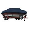 Covermate Exact Fit Sunbrella Boat Cover for Trophy 2352 Fn 2352 Fn Walk Around I/O Soft Top. Navy in Navy Blue Acrylic