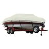 Covermate Exact Fit Sunbrella Boat Cover for Tahoe Q4 Sf Q4 Sf w/ Port Motor Guide Trolling Motor I/O. Silver Acrylic